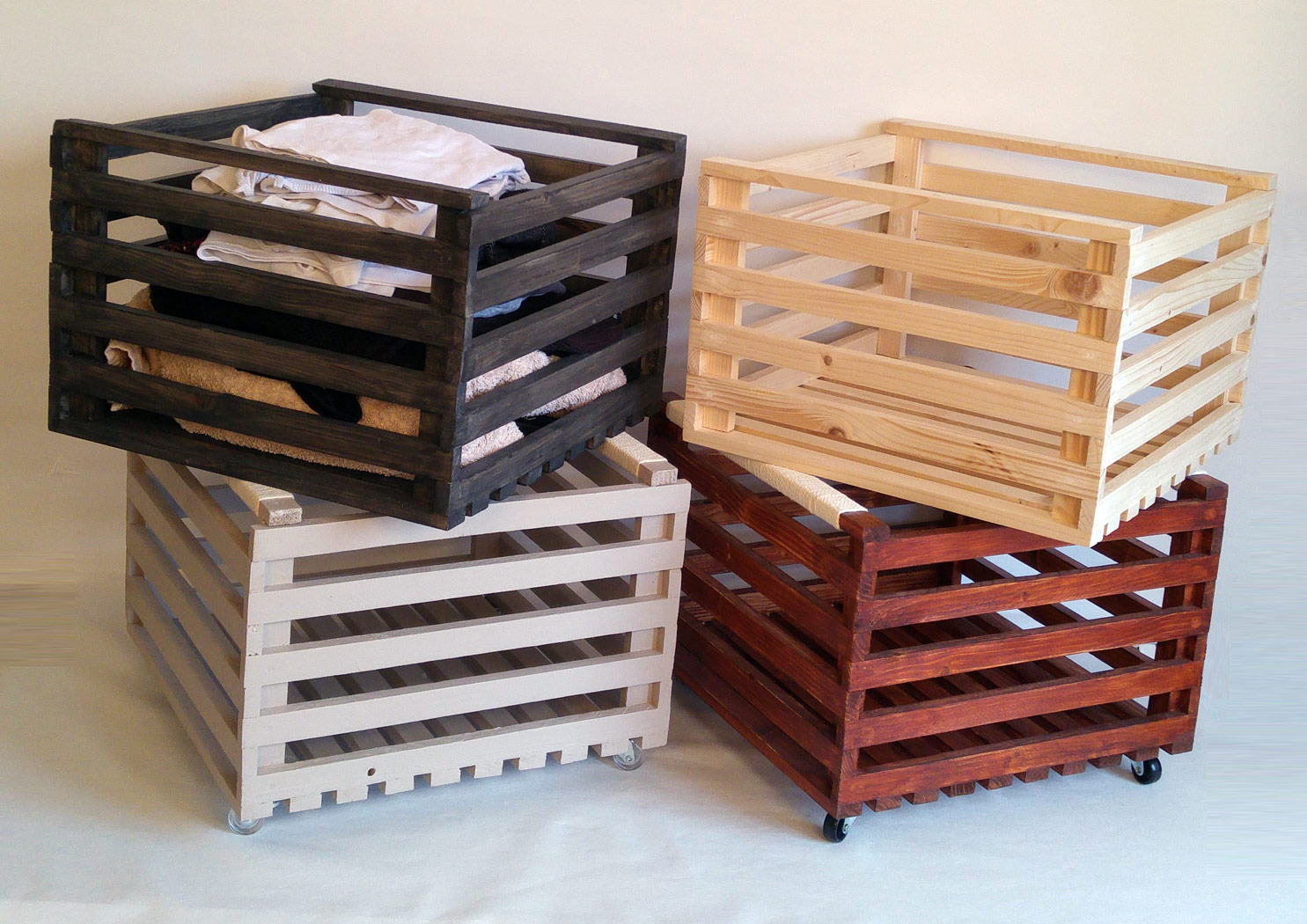 Boîte de rangement en bois personnalisable