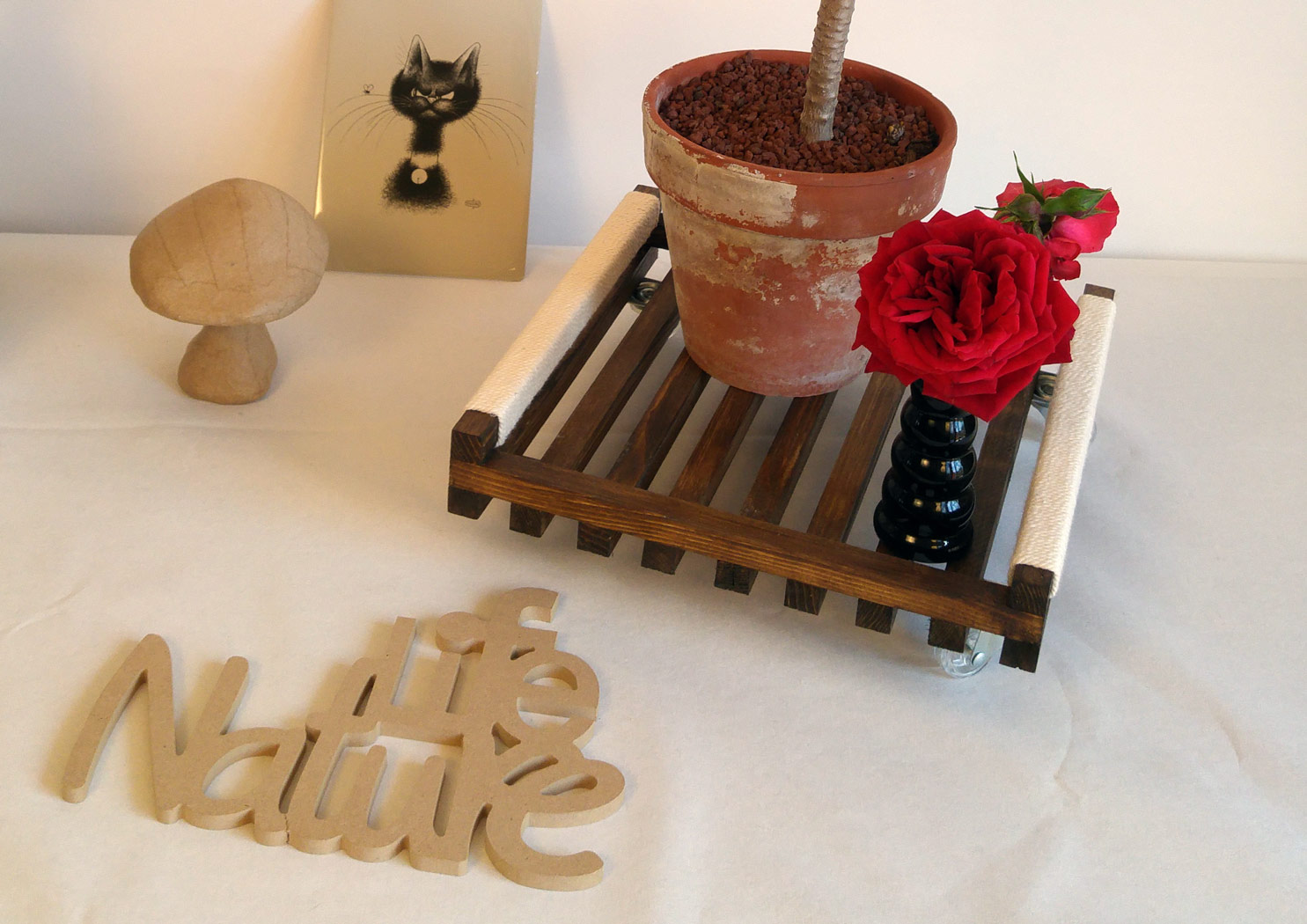 Support pour plante(s) sur roulettes – Image 2
