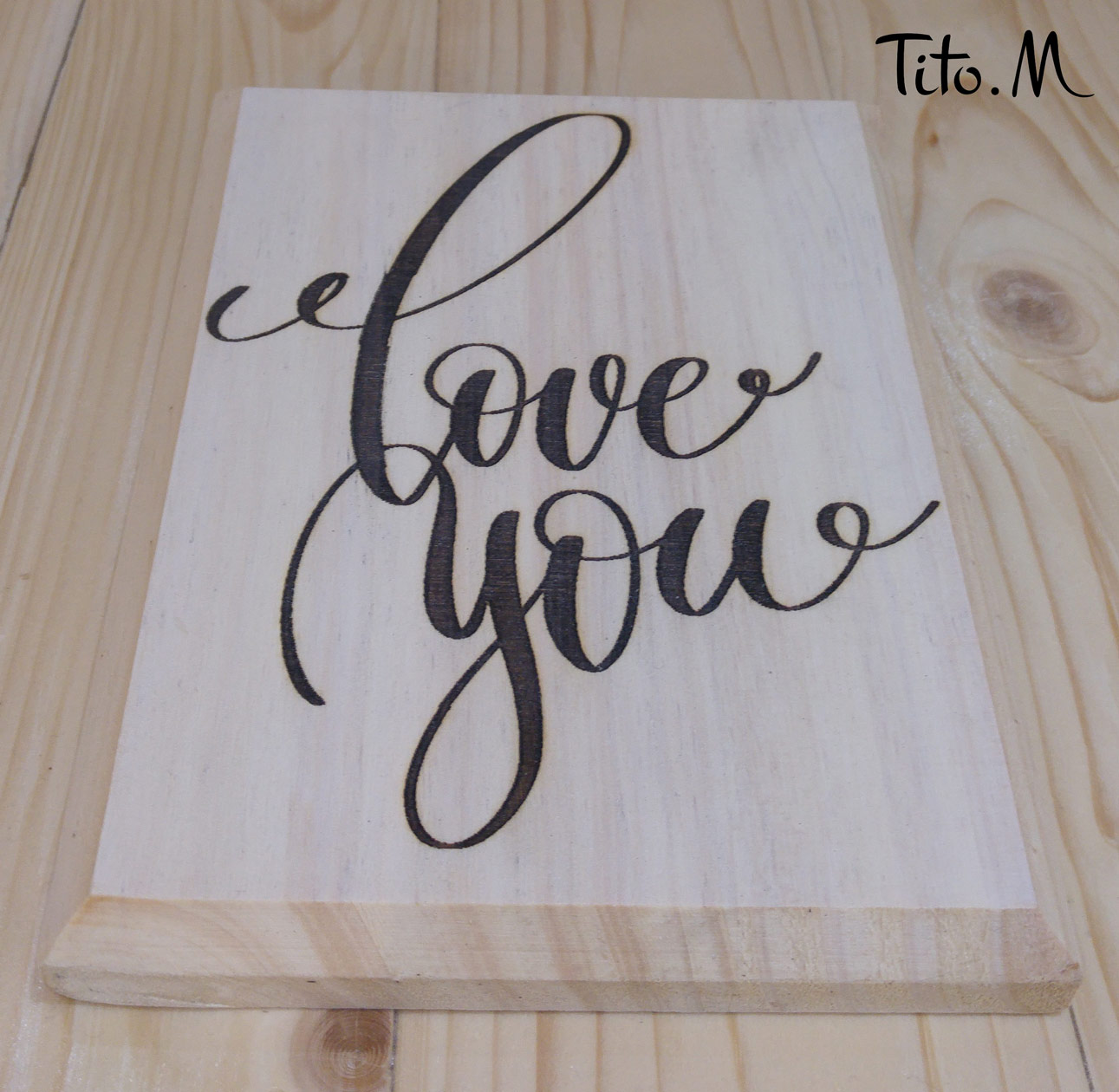 Pancarte en bois gravée personnalisable – Image 6