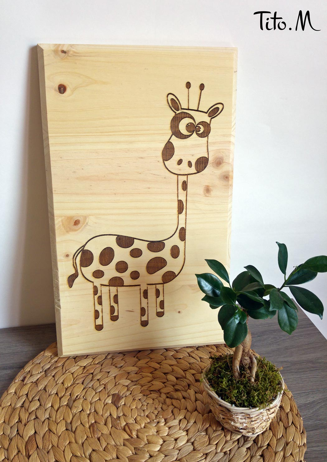 Tableau en bois gravé personnalisable – Image 8