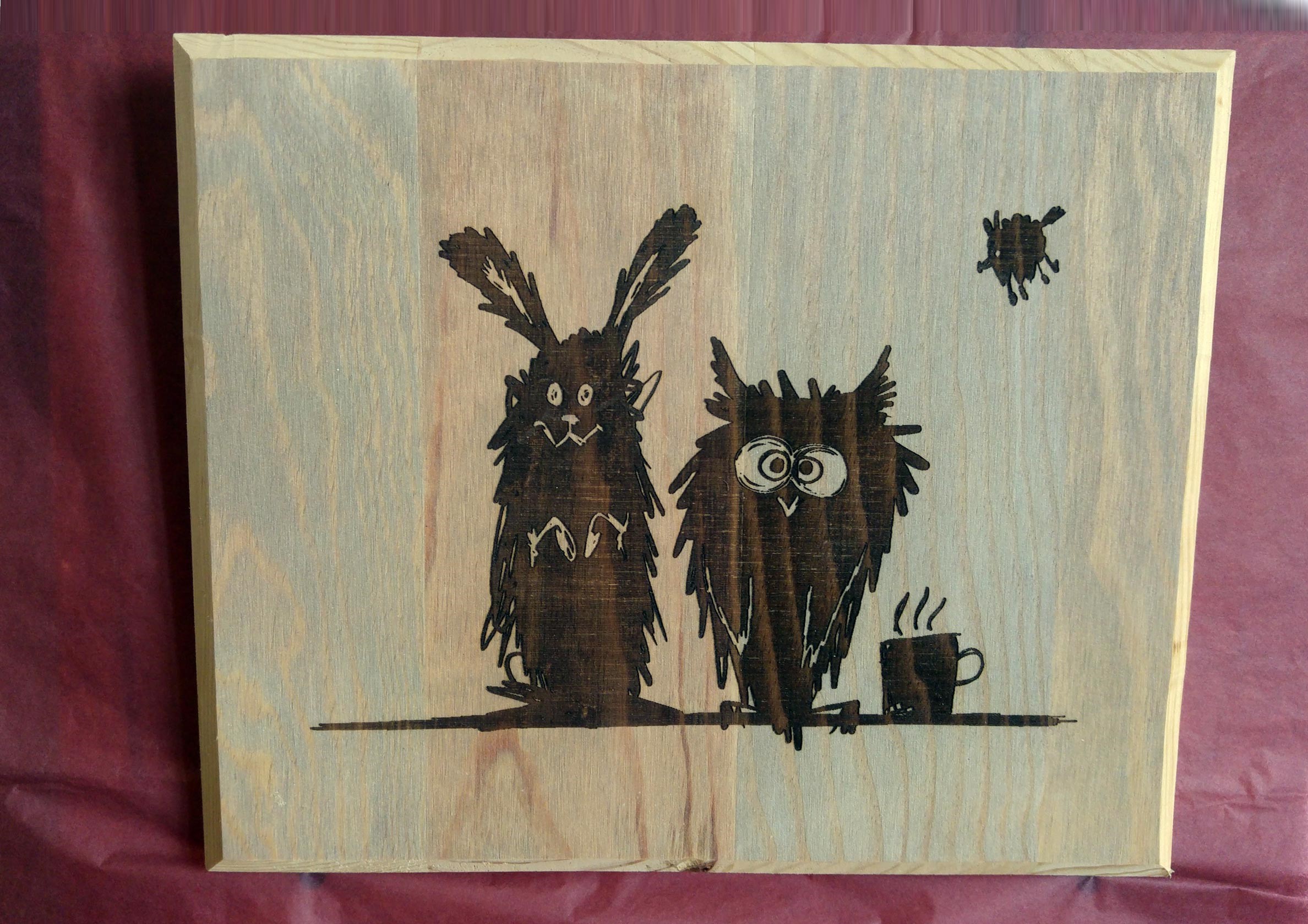 Tableau en bois gravé personnalisable – Image 11