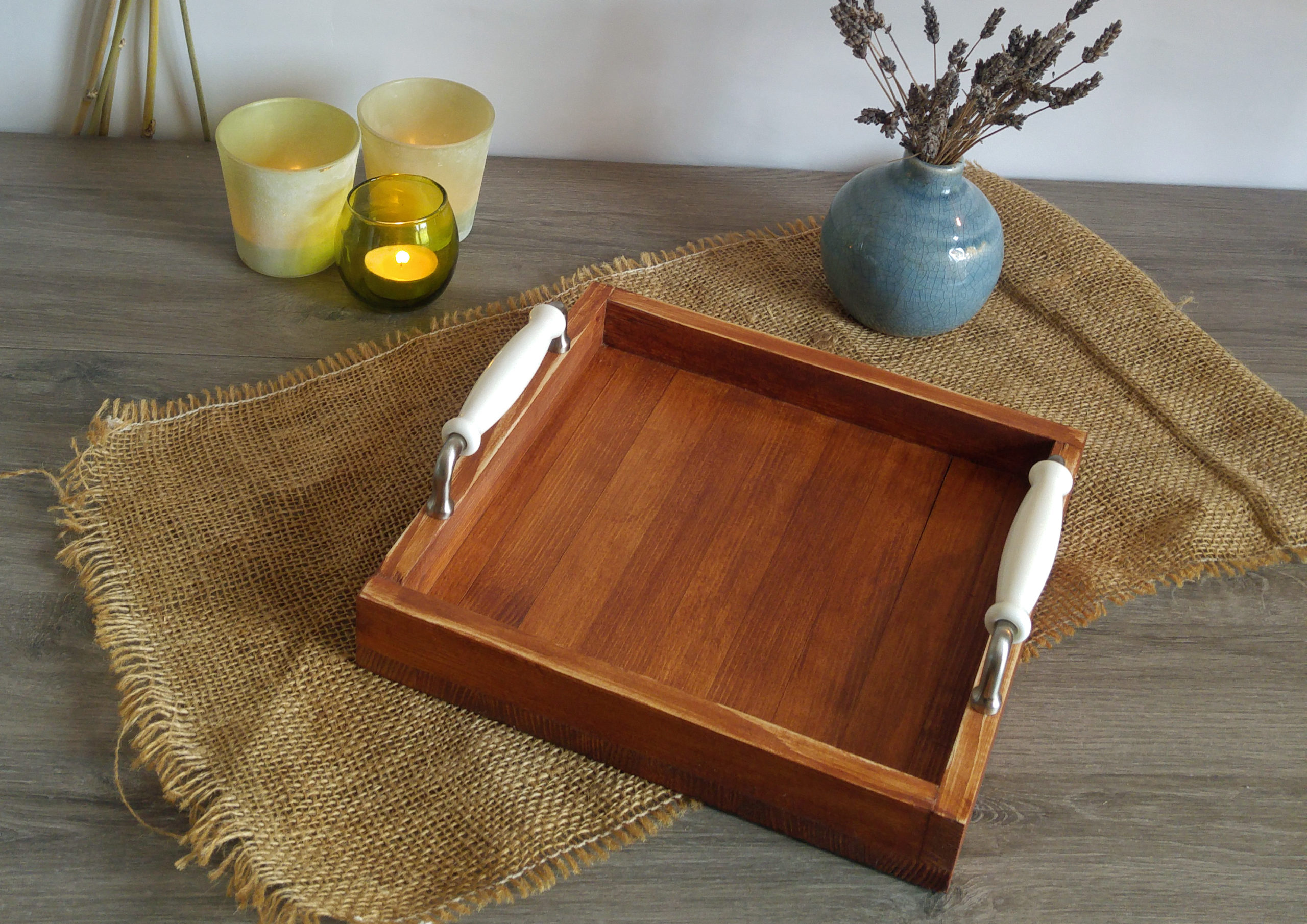 Petit plateau carré - "Tea Time" – Image 2