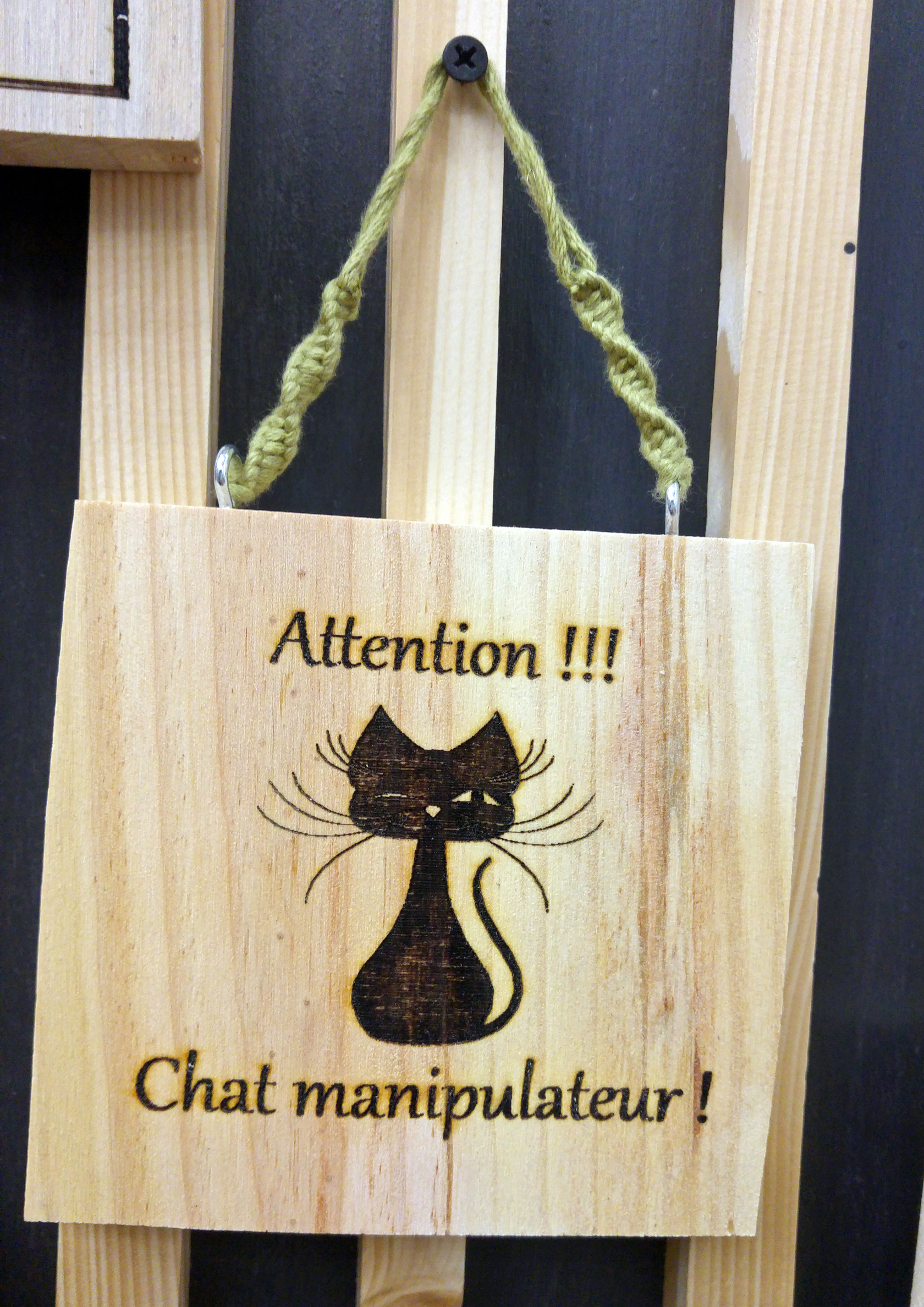 Pancarte en bois gravée personnalisable – Image 17