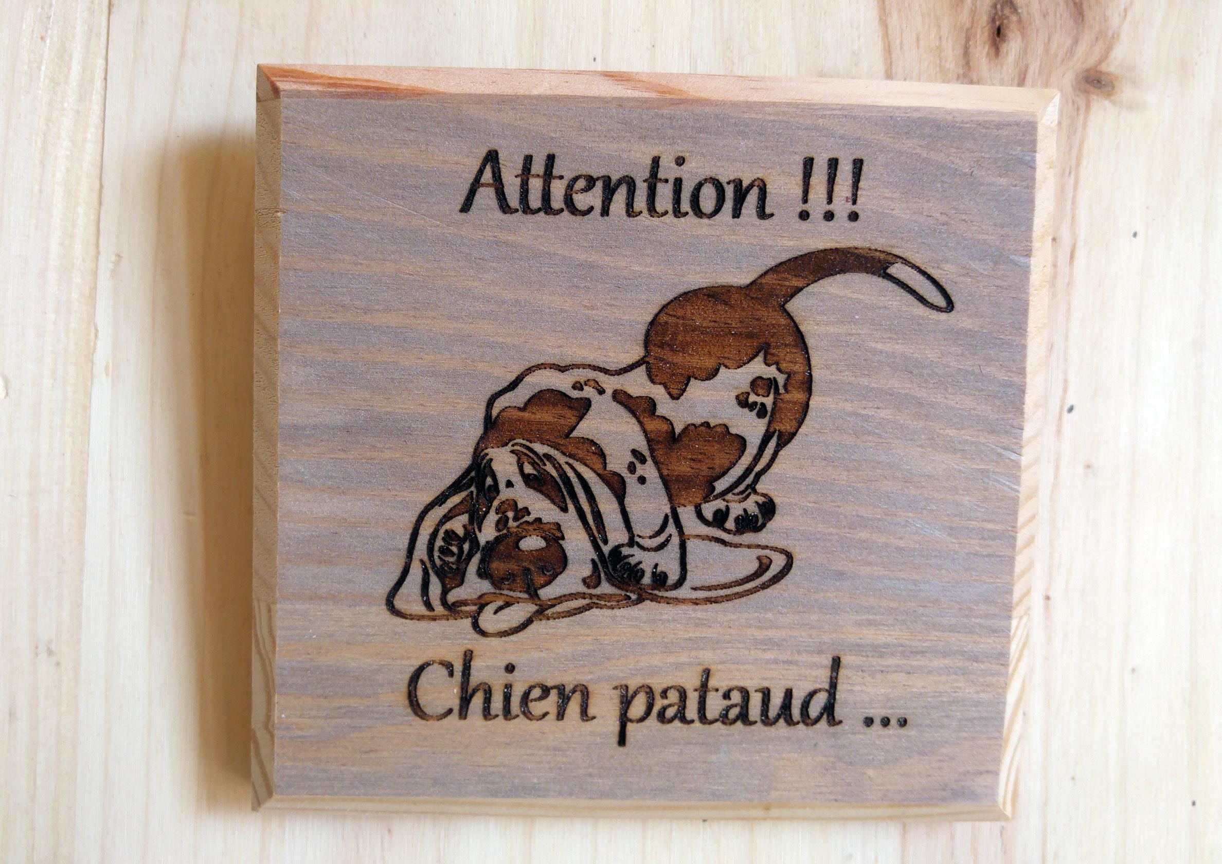 Pancarte en bois gravée personnalisable – Image 12