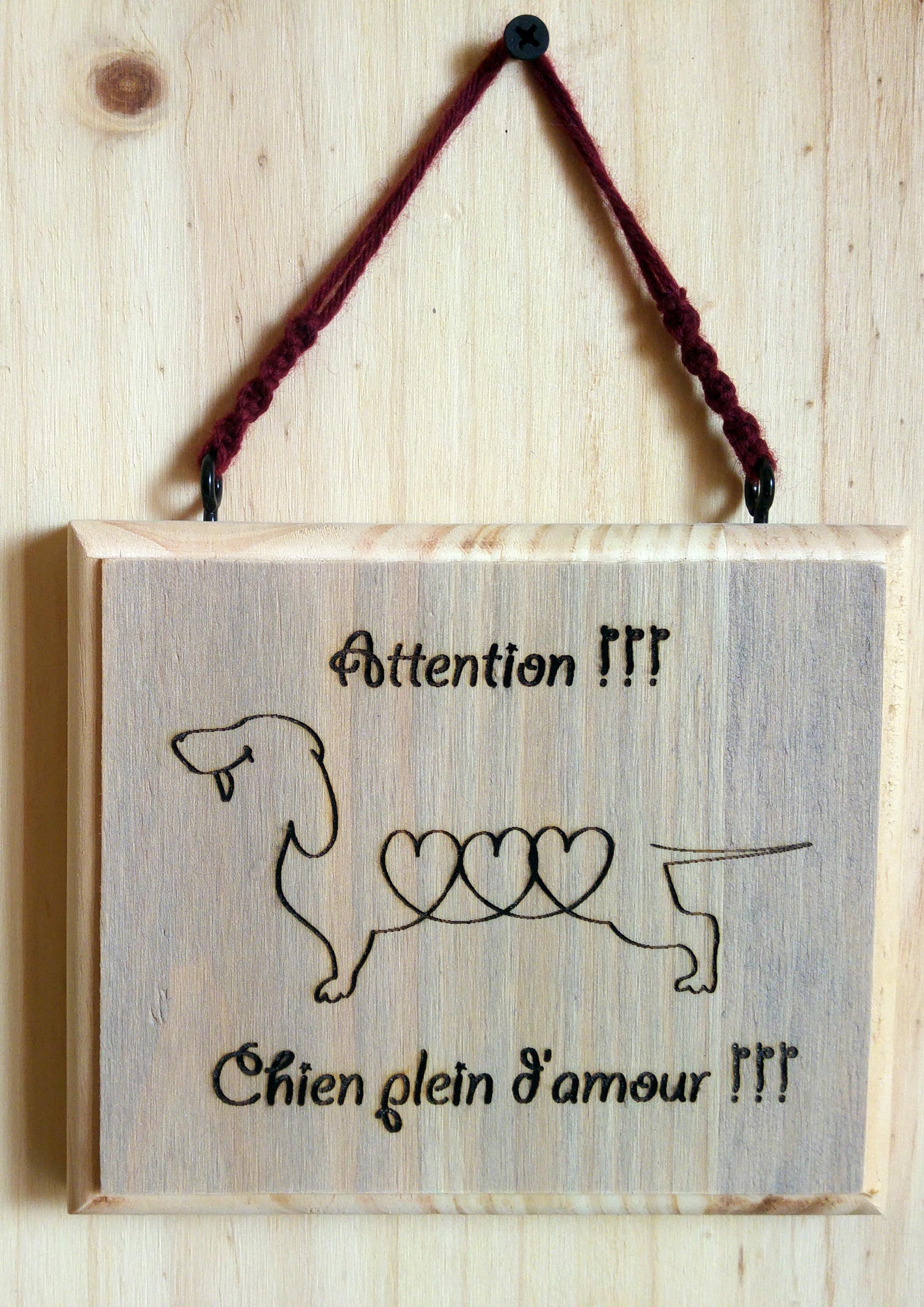 Pancarte en bois gravée personnalisable – Image 10
