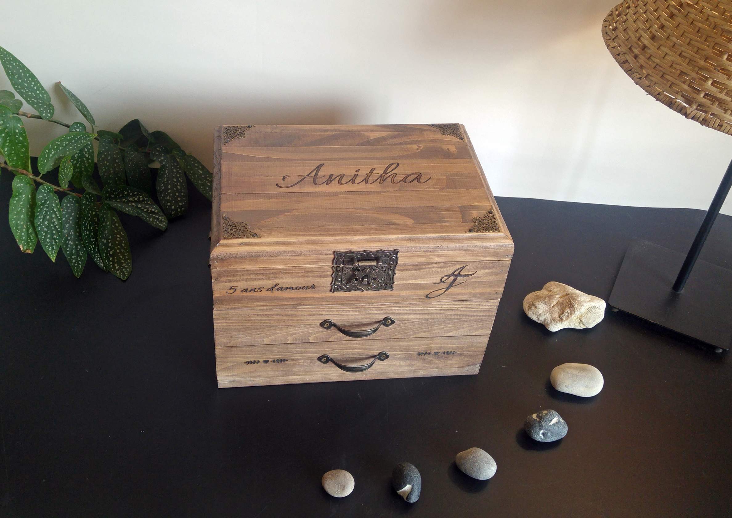 Boîte à bijoux gravée - "Sarah" – Image 28