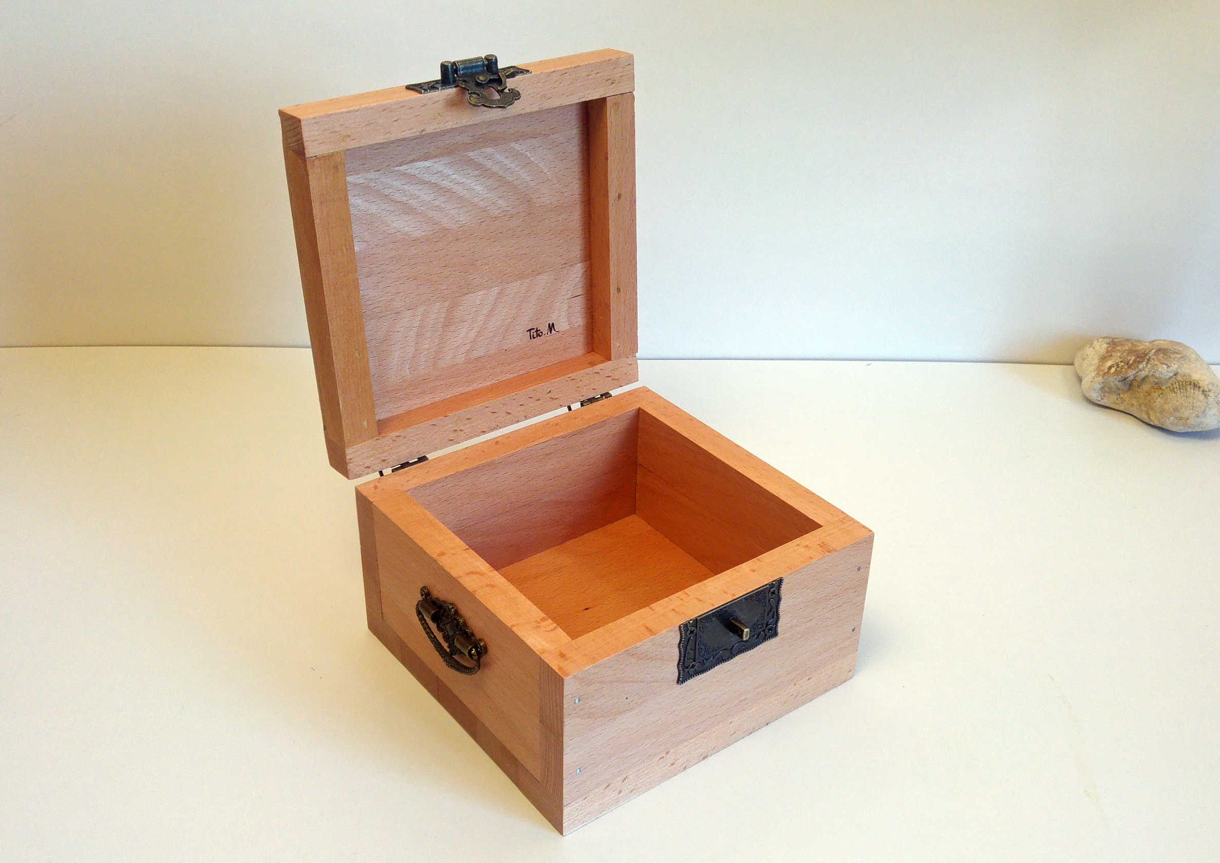 Petit coffret gravé en bois noble – « La Dauphine » – Image 11