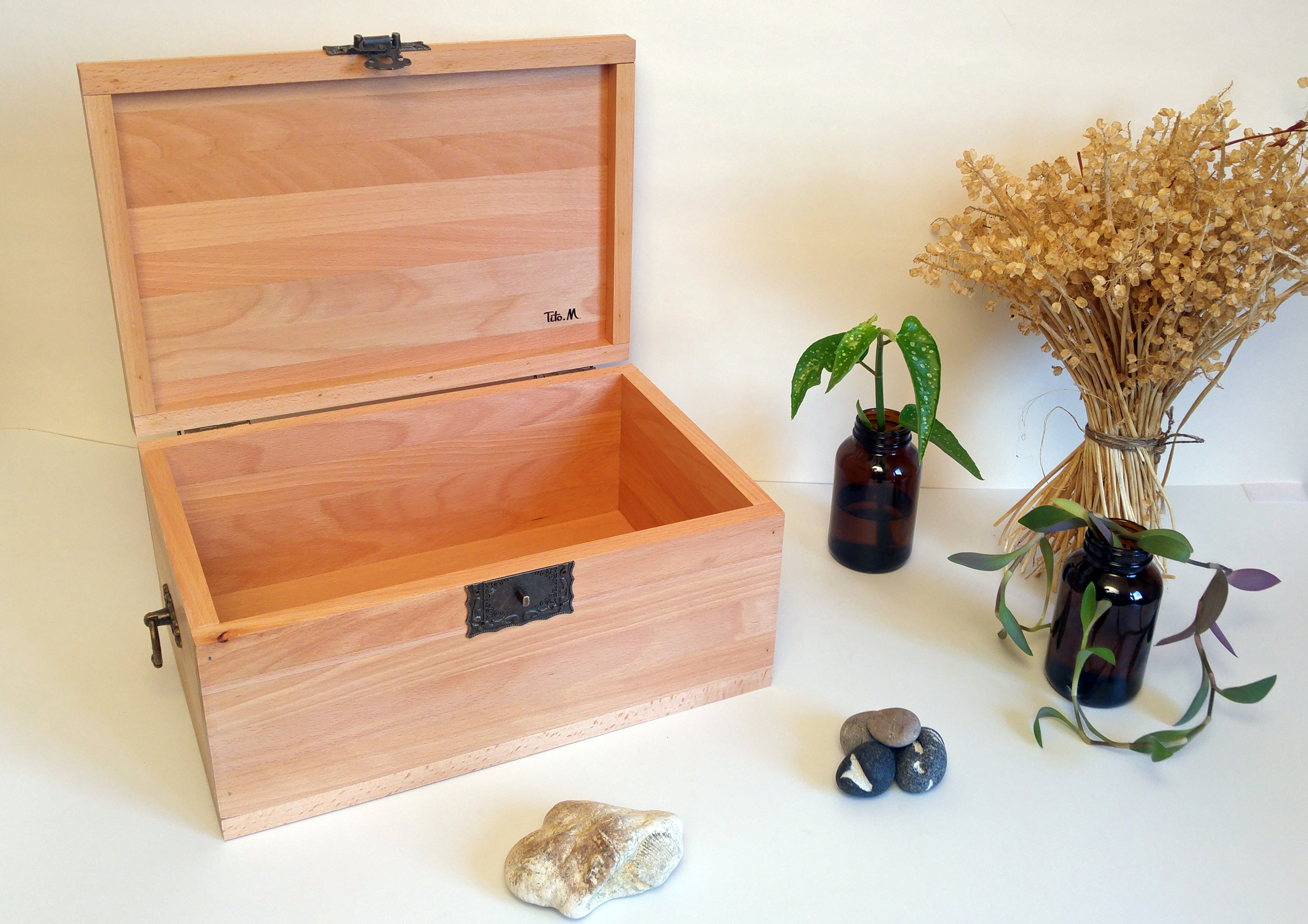Coffret Hêtre massif personnalisable - Création unique disponible – Image 3